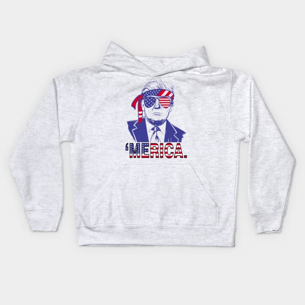 TRUMP for 2024 Kids Hoodie by Poyfriend